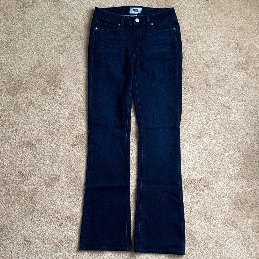 Paige "Manhattan" jeans in dark-indigo stretch
